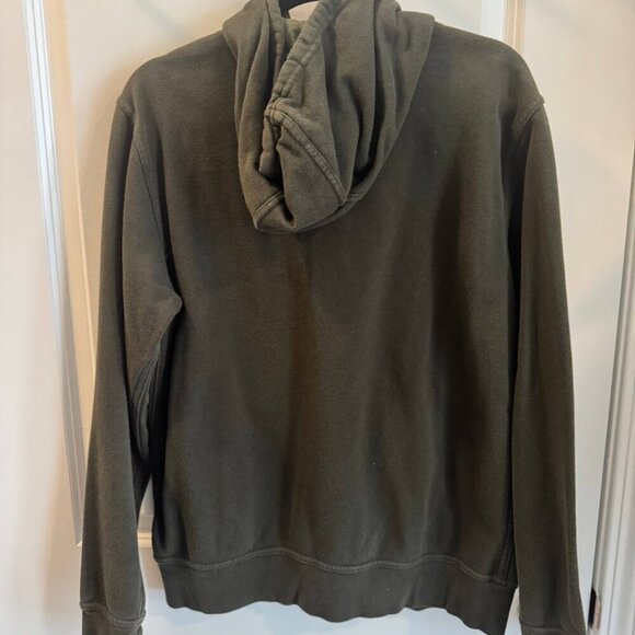 The North Face Spellout Hoodie Mens Medium Green Long Sleeve Full Zipper Pockets - Picture 10 of 11